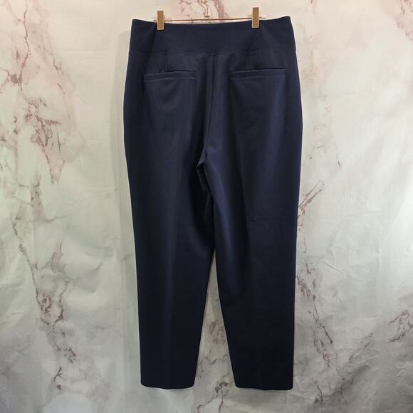 Athleta Pants - Athleta Pants Womens 12 X 28 Blue Navy Endless Crop Pull On US Seller Fast Ship